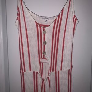 Jump suit barley worn